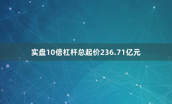 实盘10倍杠杆总起价236.71亿元